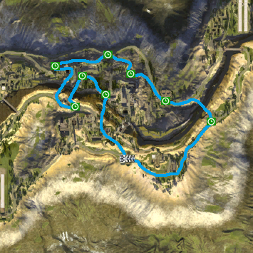 FuShe GP checkpoint map