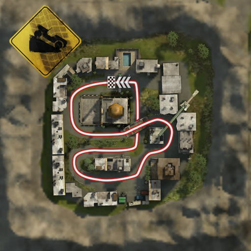 Urban Speedway GP checkpoint map