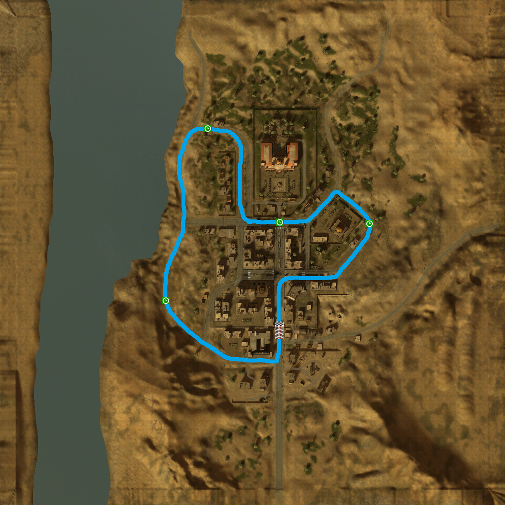 Warlord GP checkpoint map